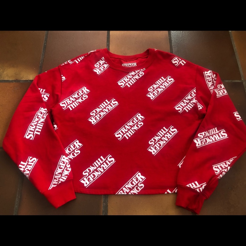 Nwot Stranger Things Red Pullover Sweatshirt - image 2